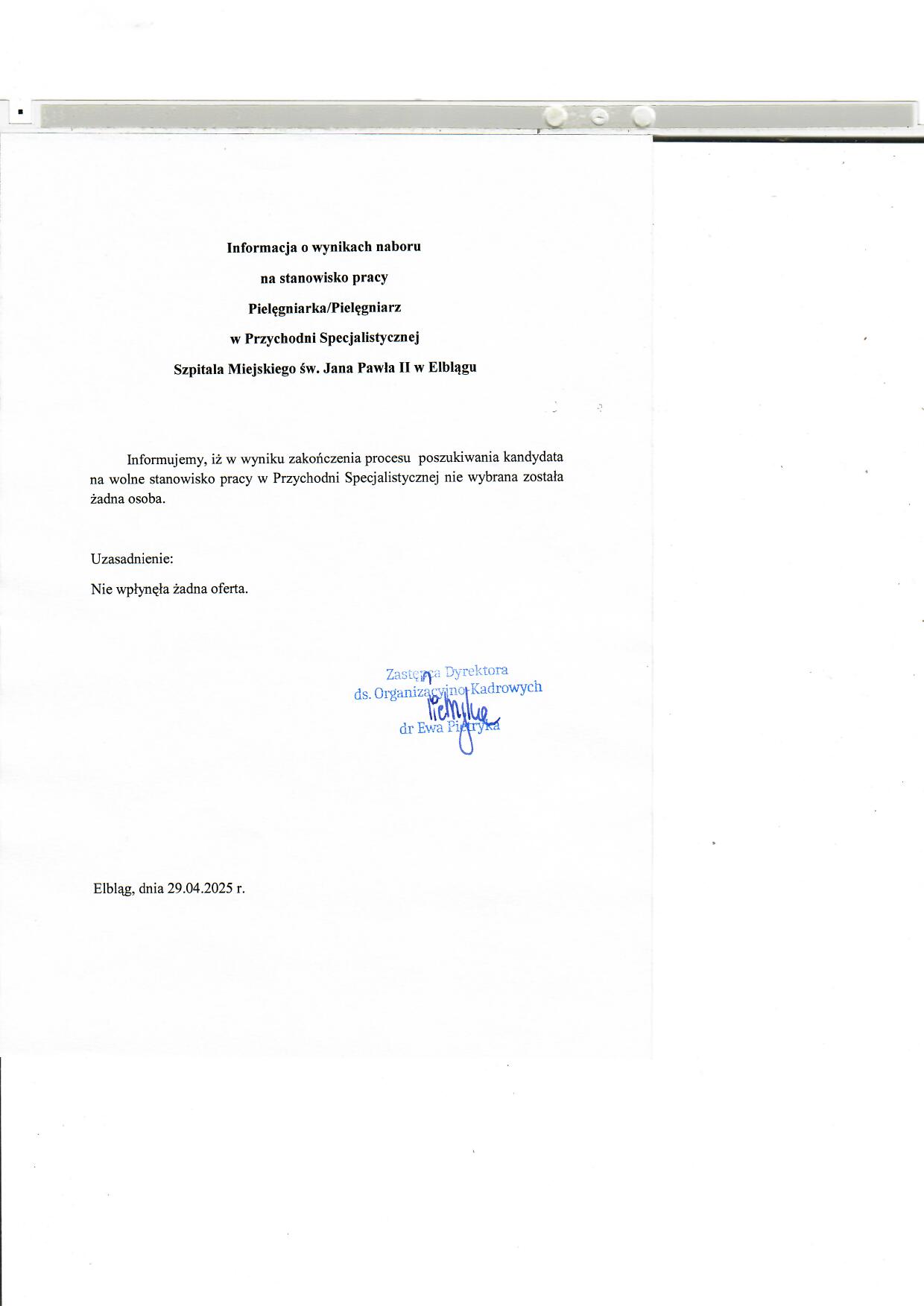 Przychodnia 29.04